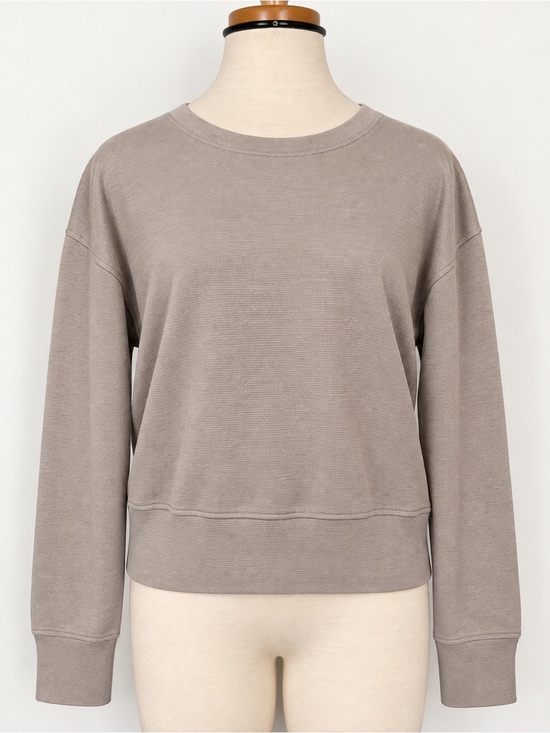 Danskin Tops - Danskin Taupe Textured Cropped Sweatshirt – Size M